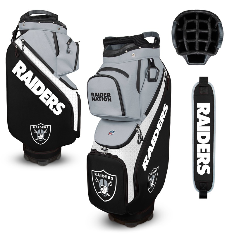 NFL Team Effort Clubhouse Cooler Las Vegas Raiders Cart Bag