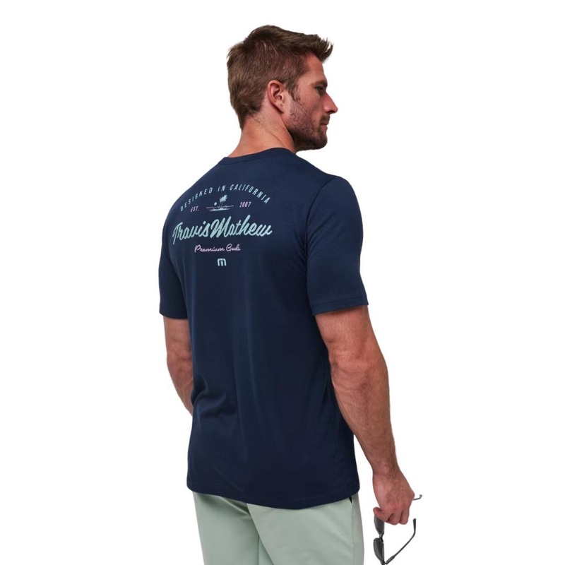 TravisMathew Men’s Dark Tropics T-Shirt 24 TOTAL ECLIPSE MD