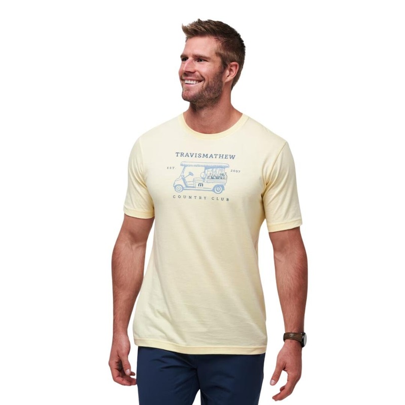 TravisMathew Men’s Tiki Mapes T-Shirt 24 FRENCH VANILLA XL