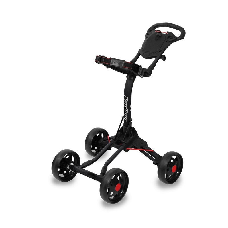 Bag Boy Quad Junior Push Cart BLACK/RED