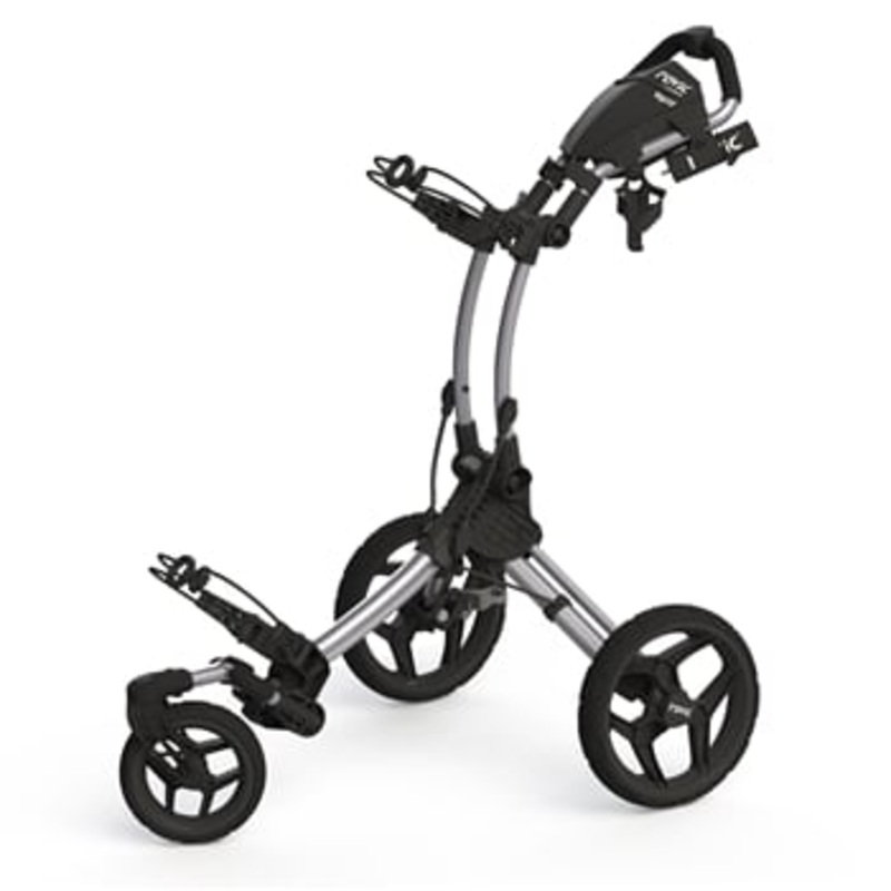Rovic Swivel RV1S Golf Push Cart CHARCOAL/BLACK