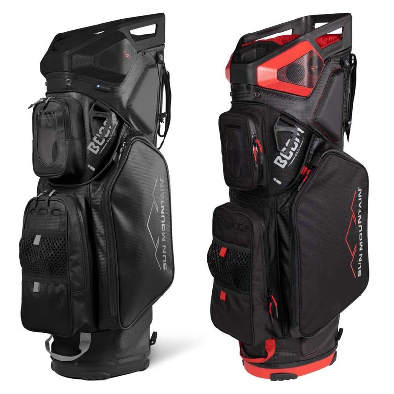 Sun Mountain Boom 14-Way Cart Bag 2023 BLACK/RED