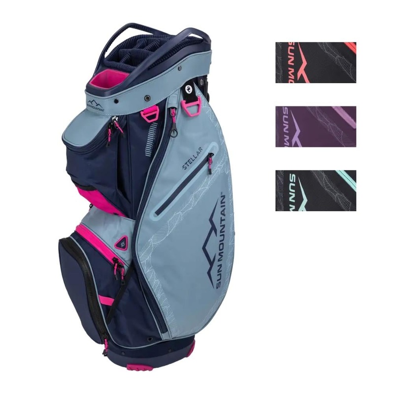 Sun Mountain Women’s Stellar Cart Bag 24 WHITE/BLACK/PUNCH