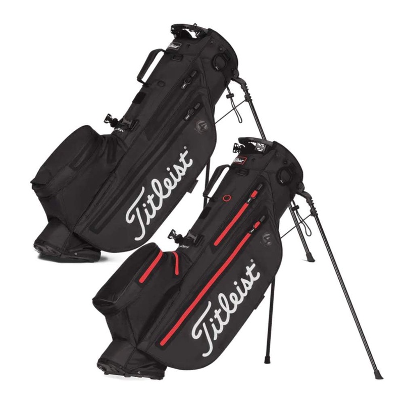 Titleist Players 4 StaDry Stand Bag 2023 BLACK/BLACK/RED