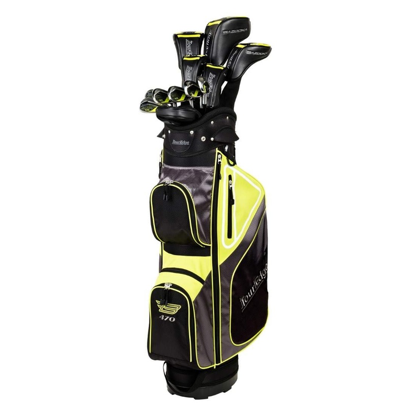 Tour Edge Men’s Bazooka 470 Black Graphite Complete Set Right Graphite Uniflex
