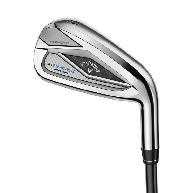 Callaway Paradym Ai Smoke Max Fast Irons – Graphite Right 5-PW + AW Graphite R2