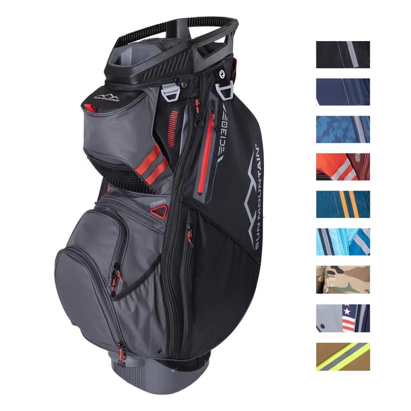 Sun Mountain C-130 Cart Bag 24 POR/RUSH RED