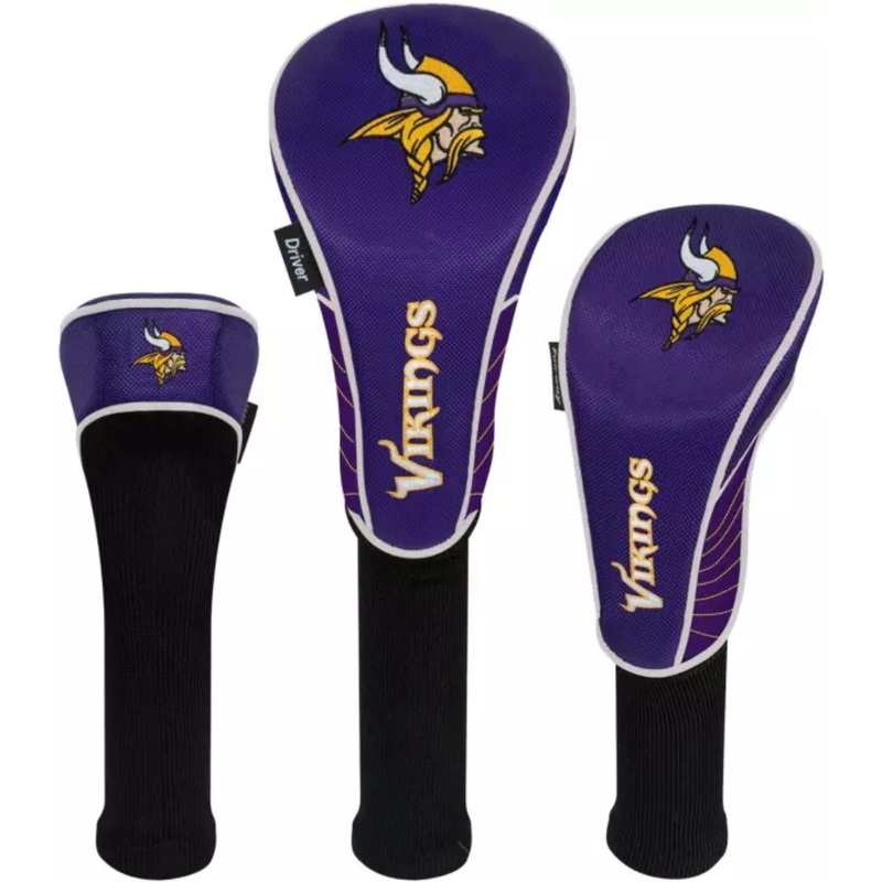 Team Effort NFL Set of 3 Headcovers Minnesota Vikings