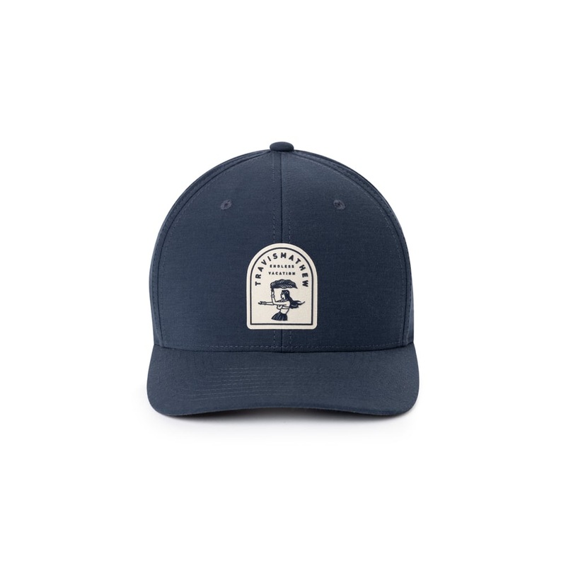 TravisMathew Men’s Big Beach Fitted Hat 24 HEATHER TONAL ECLIPSE S/M