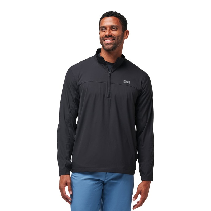 TravisMathew Men’s Wanderlust 1/4 Zip Pullover 24 COPPEN BLUE LG