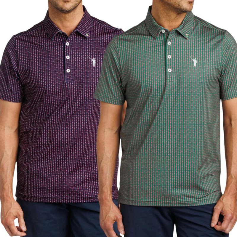William Murray Men’s Beersucker Polo NAVY MD