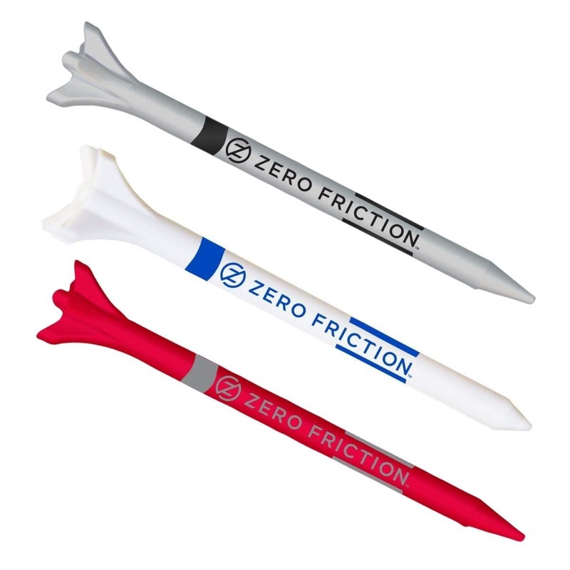 Zero Friction ZFT Maxx 3 Prong Golf Tees White/Blue