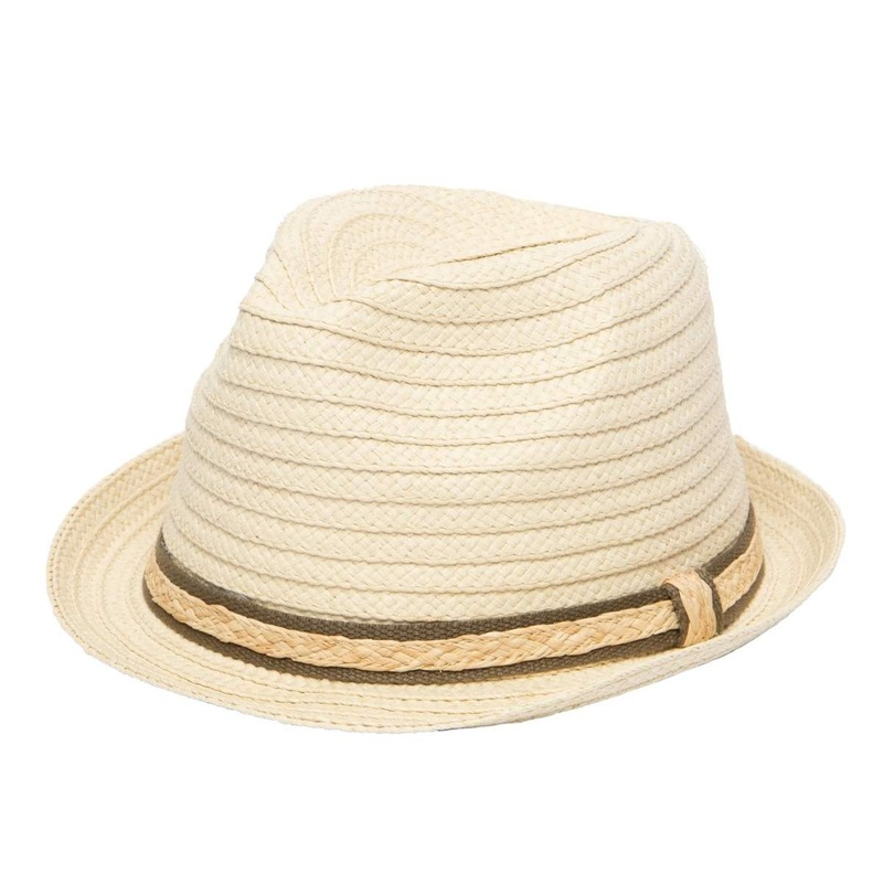 Backspin Men’s Paperbraid Fedora NATURAL OSFA
