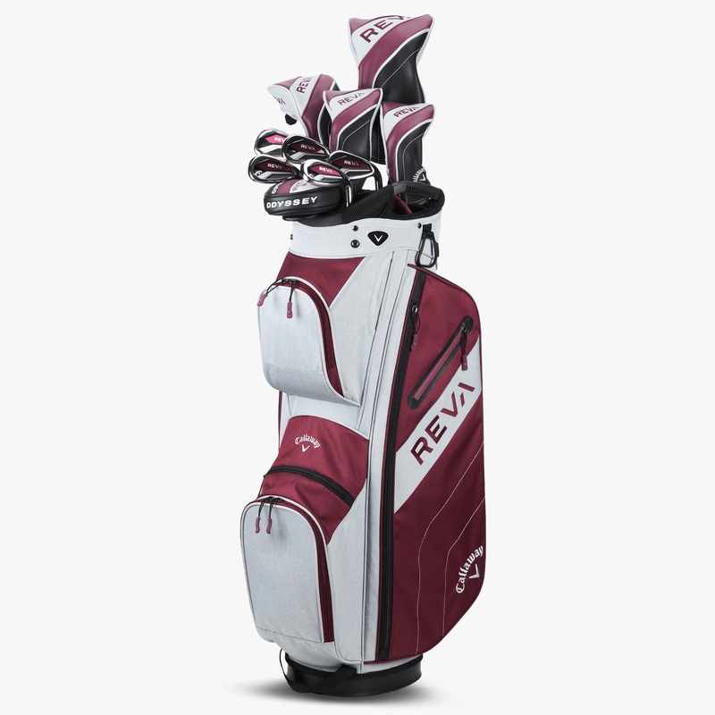 Callaway Women’s Reva 11-Piece Complete Set w/ Eggplant Cart Bag EGP Right Standard