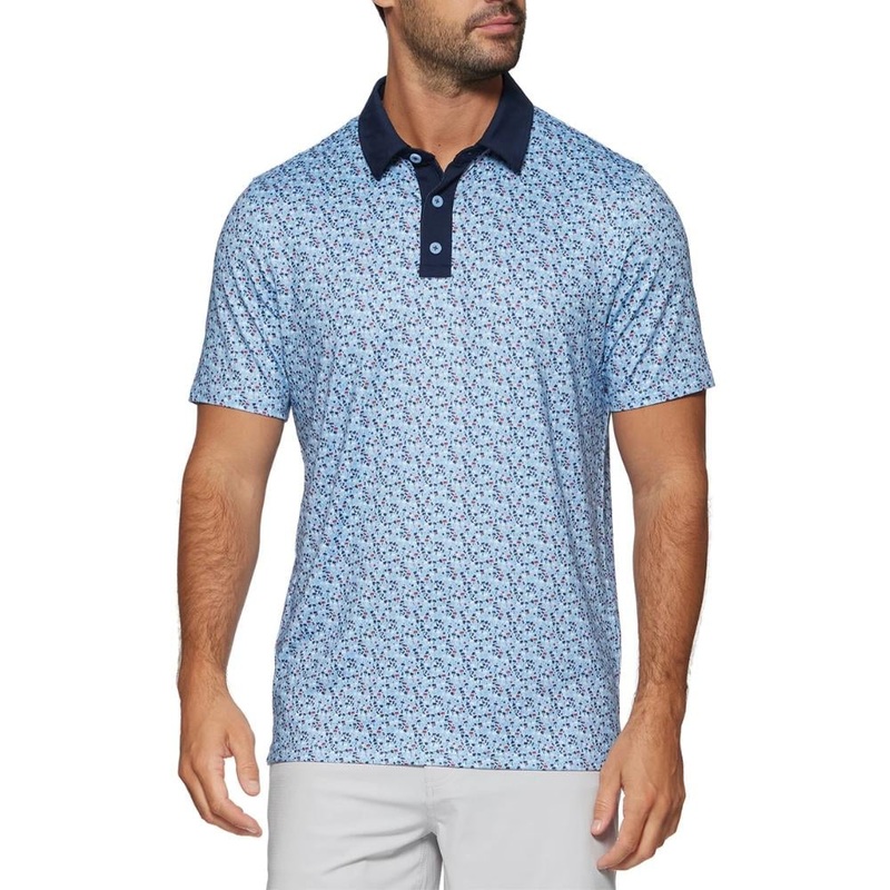 Flag & Anthem Men’s MVP Harrison Beach Print Polo 24 BLUE COMBO XL