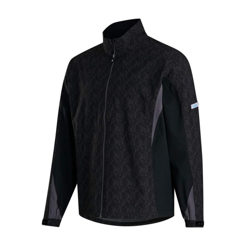 FootJoy Men’s 2022 Hydrolite Rain Jacket – Black Marble BLACK MARBLE PRINT MD