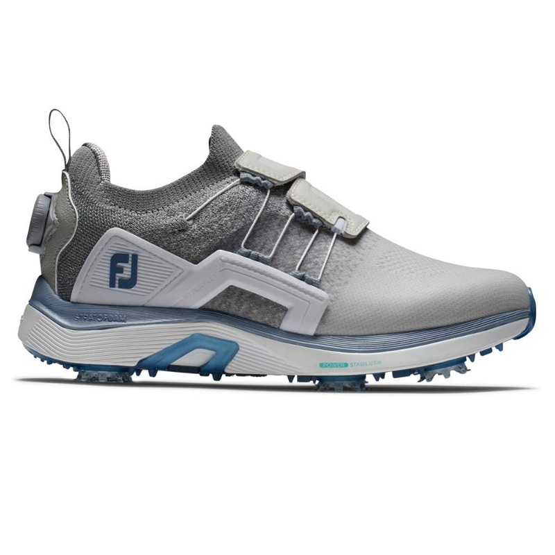 FootJoy Women’s Hyperflex Boa Gray/White Golf Shoe – 98171 GRAY/WHITE 7.5 Medium
