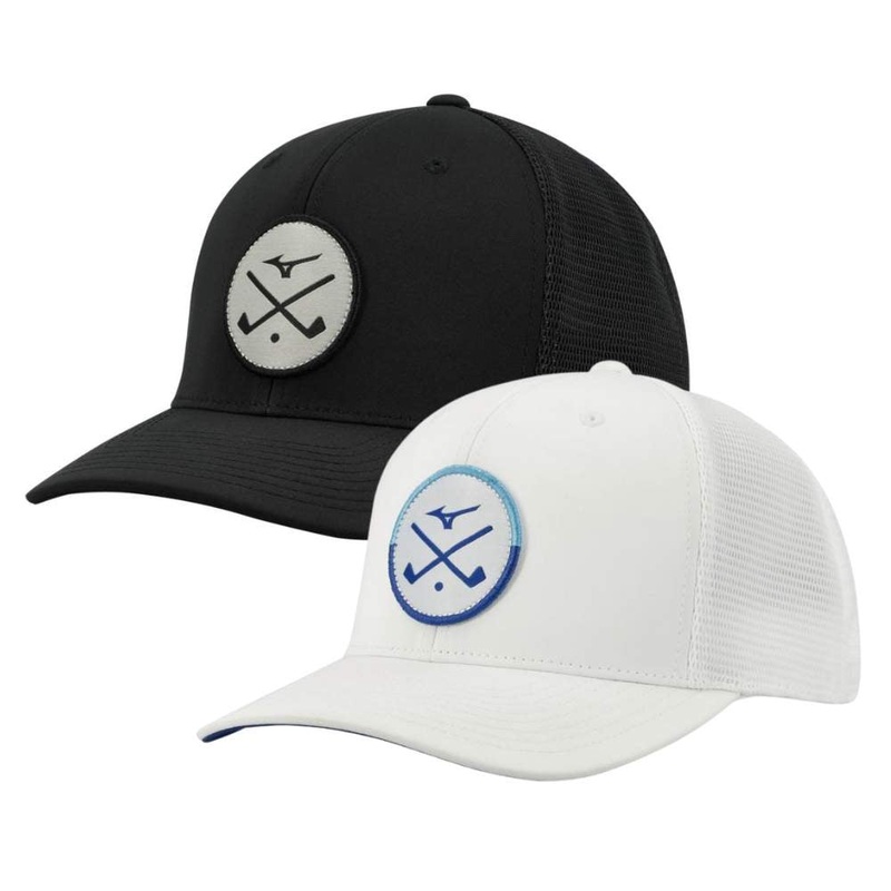 Mizuno Men’s Crossed Clubs Meshback Hat 2023 BLACK OSFA
