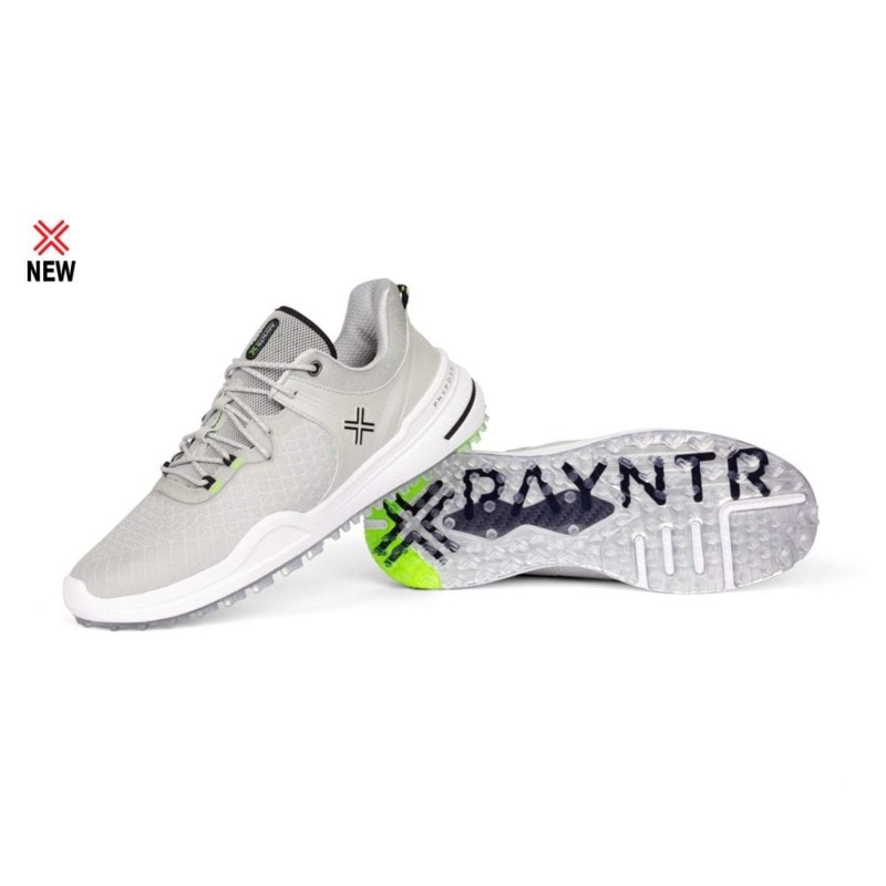 Payntr Men’s X 001 F Mesh Golf Shoe GRAY/GRAY/ELECTRIC GREEN 11.0 Medium