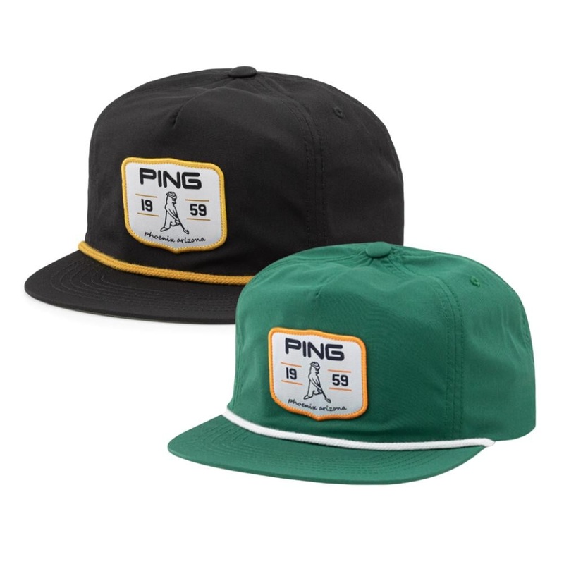 PING Men’s Retro Patch Adjustable Hat 24 GREEN OSFA