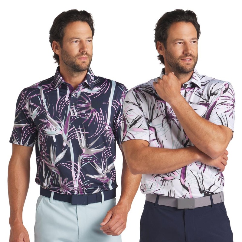 Puma Men’s Mattr Birds of Paradise Polo 24 DEEP NAVY/CRUSHED BERRY MD