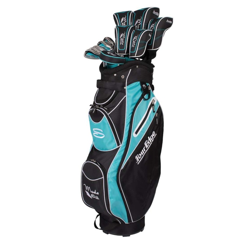 Tour Edge Women’s Moda Silk Package Golf Set +1 Inch BLACK/LIGHT BLUE +1 Inch