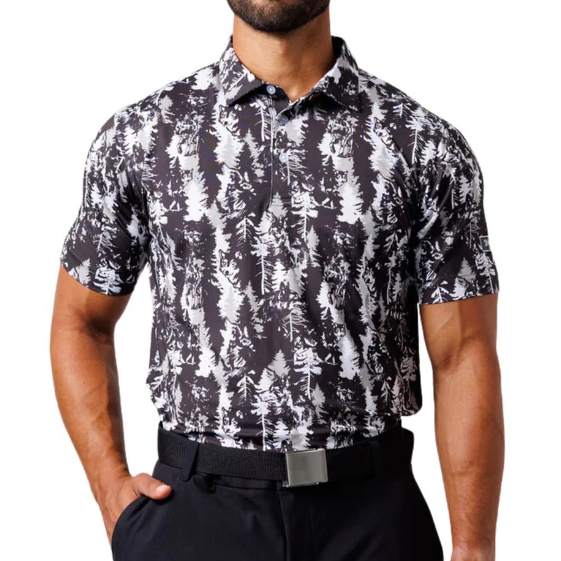 Waggle Men’s The Pack Polo 24 BLACK MD