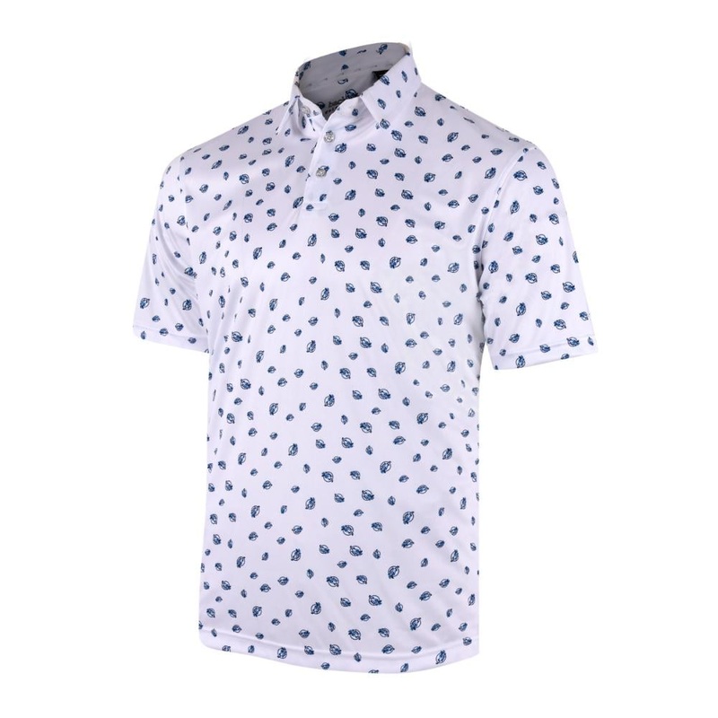 Backspin Men’s Caddie Dog Polo 24 WHITE MD