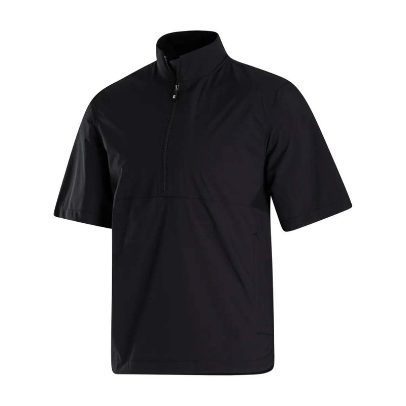 FootJoy Men’s HydroLite X Short Sleeve Rain Shirt – Black BLACK 2XL