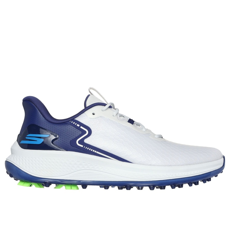 Skechers Men’s Slip-ins: GO GOLF Blade GF Golf Shoe – White/Navy WHITE 9.0 Medium