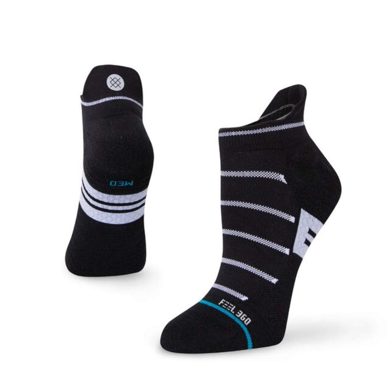 Stance Women’s Stride Stripe Tab Socks BLACK MD