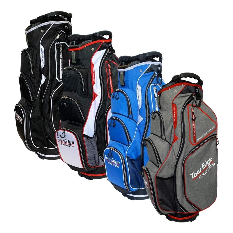 Tour Edge Exotics Xtreme 7.0 Cart Bag HEATHER/RED/WHITE