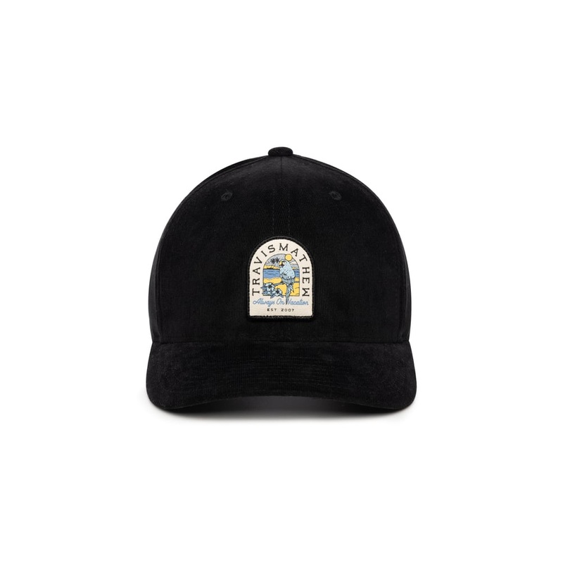 TravisMathew Men’s Gone Diving Adjustable Hat 24 BLACK OSFA