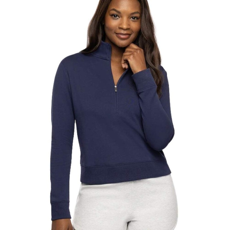 TravisMathew Women’s Cloud 1/2 Zip Pullover BLACK S