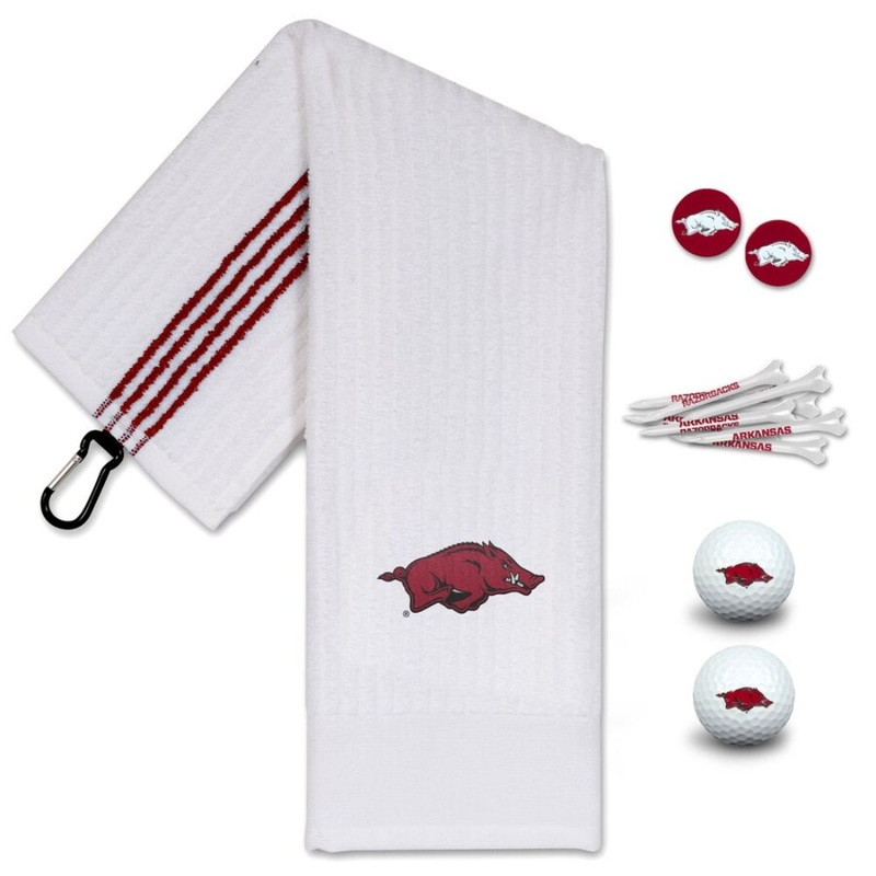 NCAA Team Effort Arkansas Razorbacks Golf Gift Set