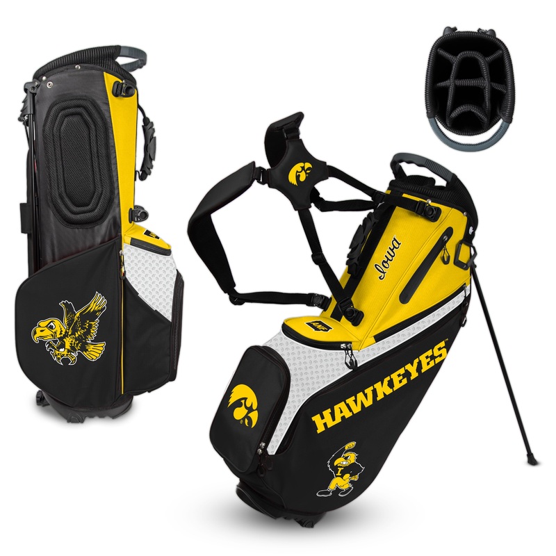 NCAA Team Effort Back Nine Iowa Hawkeyes Stand Bag