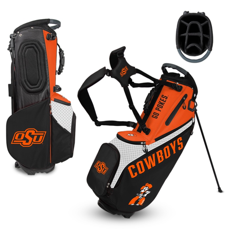 NCAA Team Effort Back Nine Oklahoma State Cowboys Stand Bag