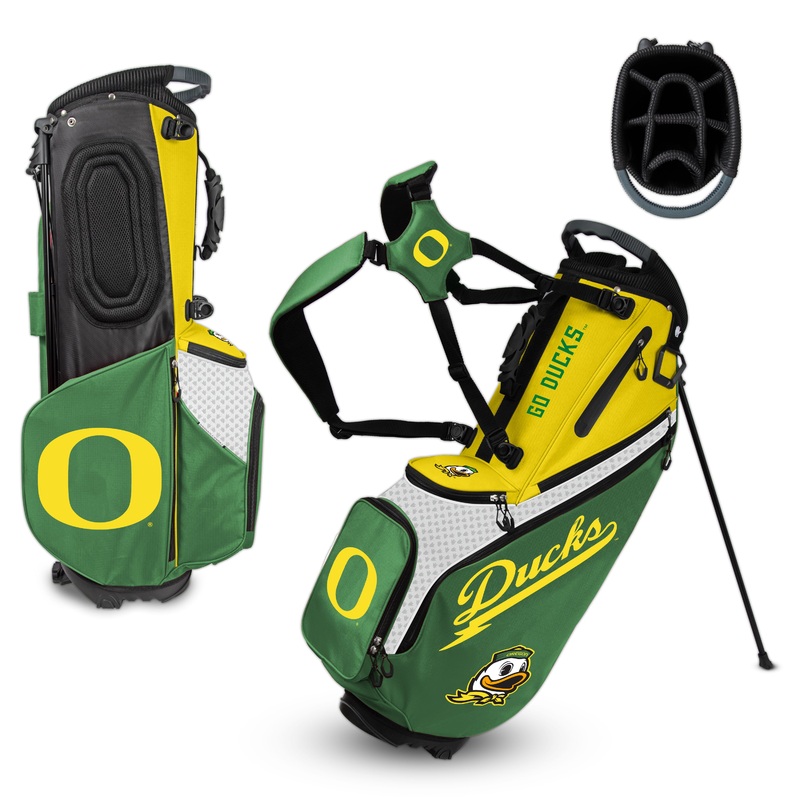 NCAA Team Effort Back Nine Oregon Ducks Stand Bag