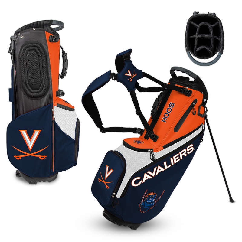 NCAA Team Effort Back Nine Virginia Cavaliers Stand Bag