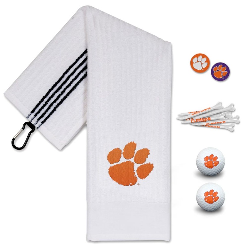 NCAA Team Effort Clemson Tigers Golf Gift Set