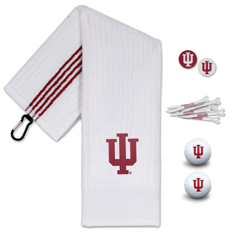 NCAA Team Effort Indiana Hoosiers Golf Gift Set