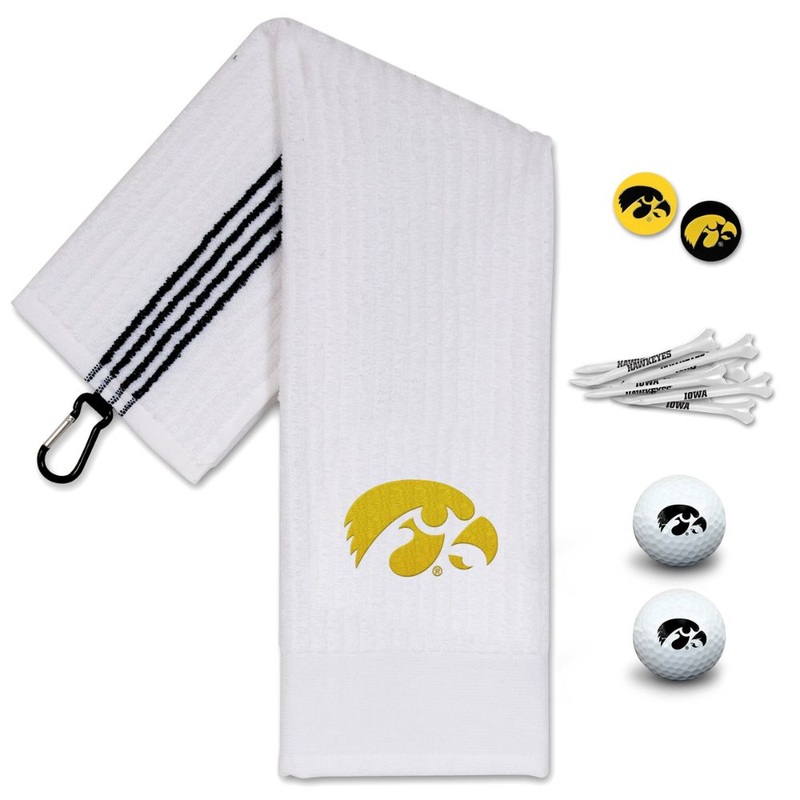NCAA Team Effort Iowa Hawkeyes Golf Gift Set