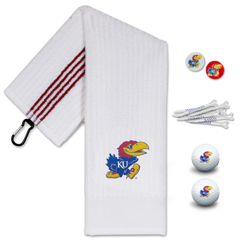 NCAA Team Effort Kansas Jayhawks Golf Gift Set