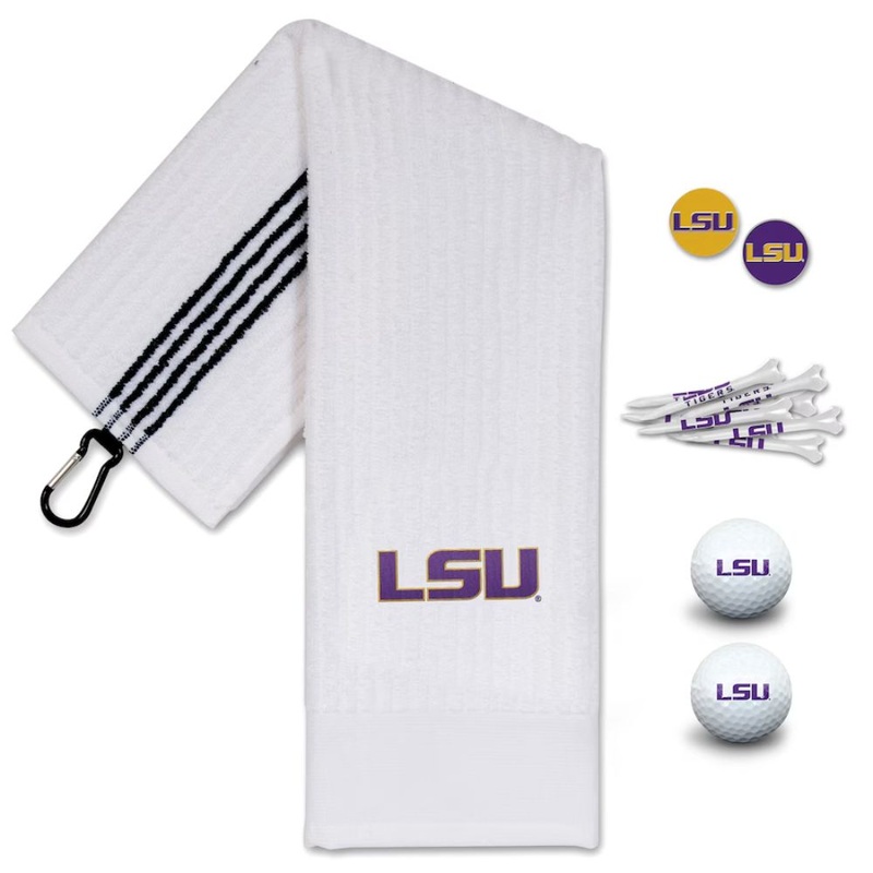 NCAA Team Effort LSU Tigers Golf Gift Set
