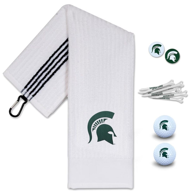 NCAA Team Effort Michigan State Spartans Golf Gift Set