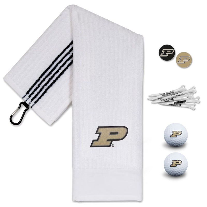 NCAA Team Effort Purdue Boilermakers Golf Gift Set