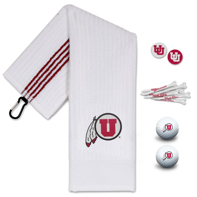 NCAA Team Effort Utah Utes Golf Gift Set