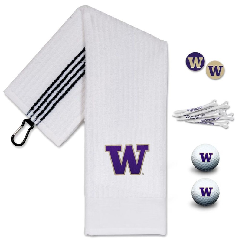 NCAA Team Effort Washington Huskies Golf Gift Set