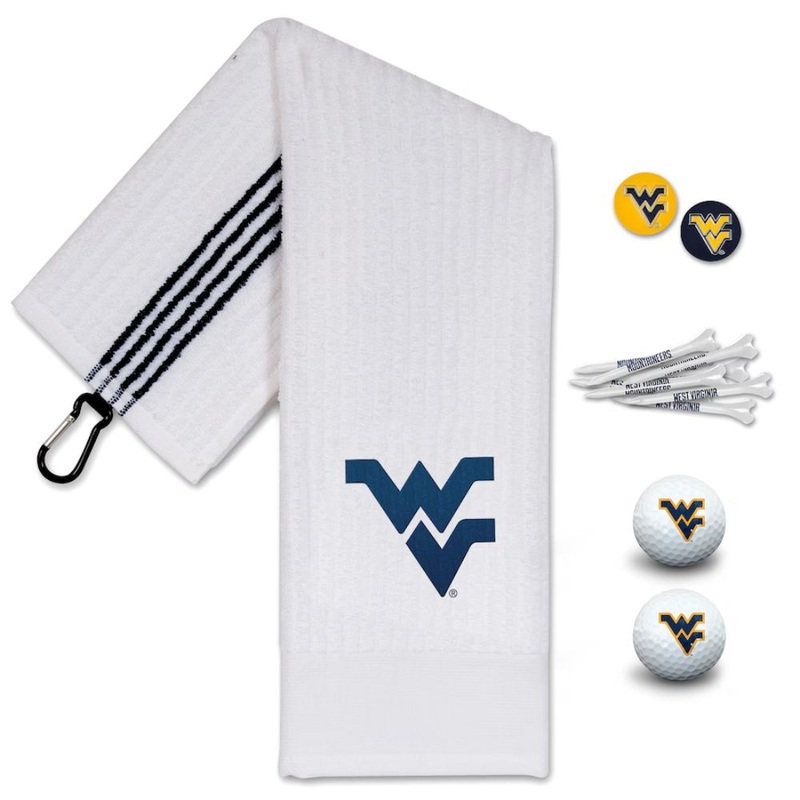 NCAA Team Effort West Virginia Mountaineers Golf Gift Set
