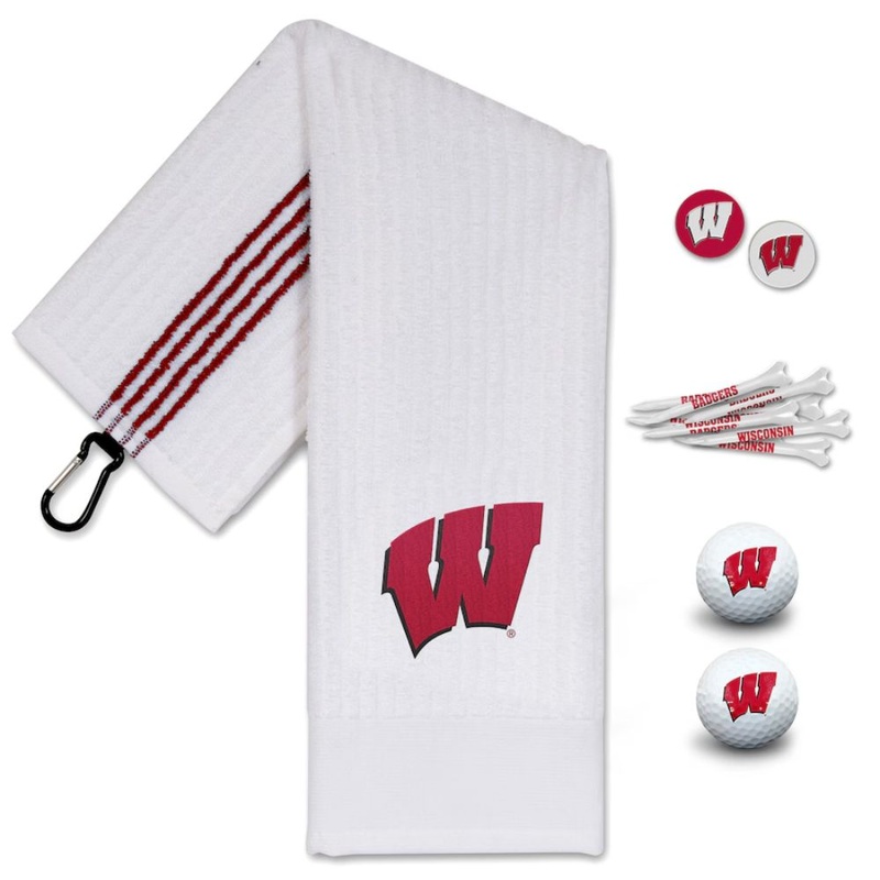 NCAA Team Effort Wisconsin Badgers Golf Gift Set
